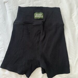 Daily Drills Ribbed Biker Shorts